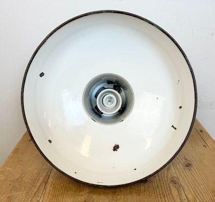 Industrial Grey Enamel Pendant Lamp from Siemens, 1930s for sale