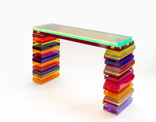 Multicolor console table deals