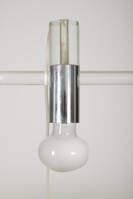 Peter Hamburger Crylicord Sculpted Lucite & Chrome Table Lamp