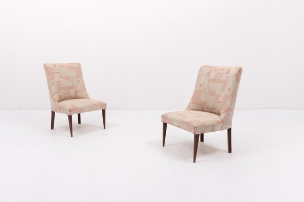 Set of Mid-Century Italian Side or Boudoir Chairs, 1960s