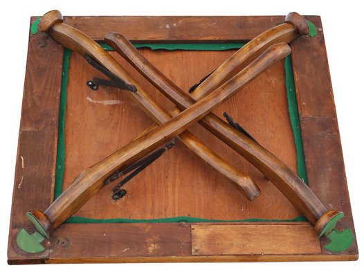 Vintage Beech Folding Game Table 1950s for sale at Pamono