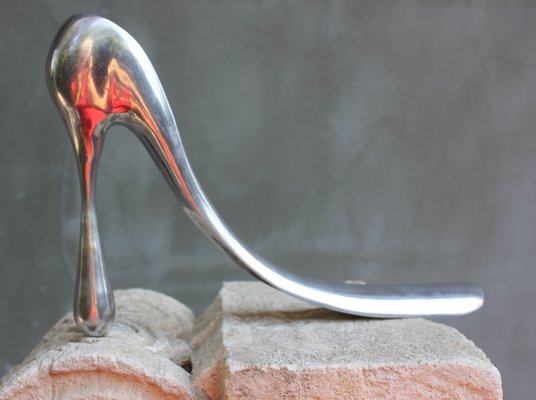 Manolo Blahnik Shoe Horn in Cast Aluminum, 2000s for sale at Pamono