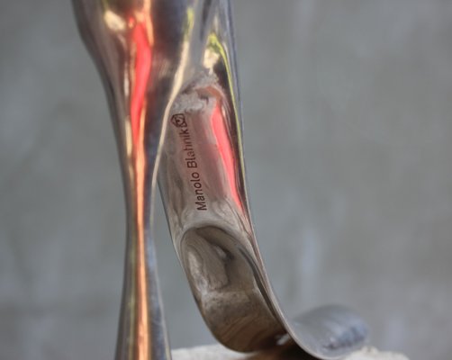 Manolo Blahnik Shoe Horn in Cast Aluminum, 2000s for sale at Pamono