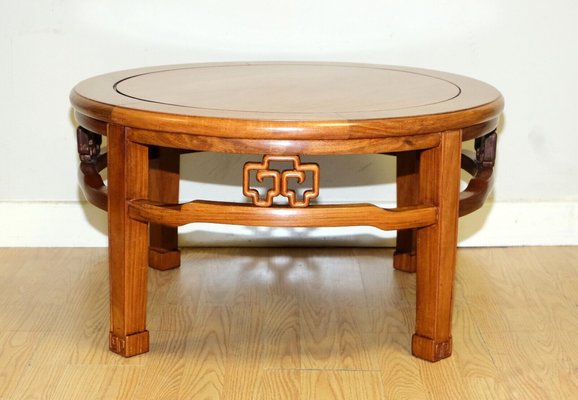 Oriental Round Coffee Table for sale at Pamono