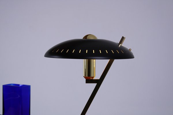 Decora Z Table Lamp in Brass by Louis Kalff for Philips, 1950s for