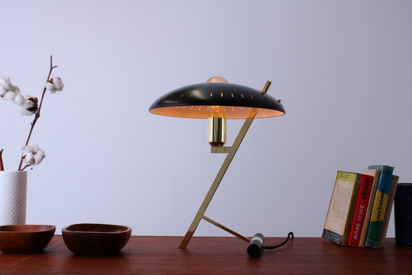 Decora Z Table Lamp in Brass by Louis Kalff for Philips Decora Z Table Lamp in Brass by Louis Kalff for Philips