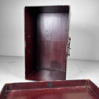 Meiji Era Taishō Decorative Wooden Transport Case, Japan for sale