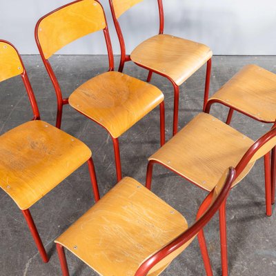 French Stacking D Back Dining Chair from Mullca, 1970s for sale at