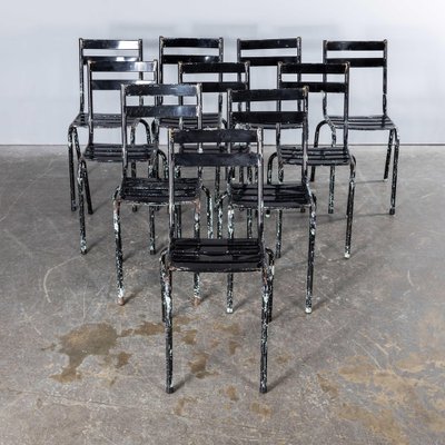 Sedia da esterno impilabile Artprog Sky in metallo nero, Francia