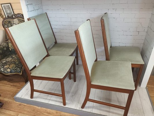 Mid Century Dining Chairs from White Newton 1970s Set of 4 for