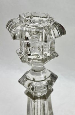 Crystal Candlesticks from Val Saint Lambert, Belgium, 1900s, Set