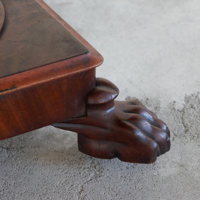 Antique Folding Pedestal Card Table, 19th Century for sale at Pamono