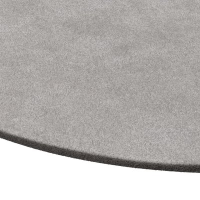 Tapis Oval Silver Grey #04 Modern Minimal Oval Shape Hand-Tufted