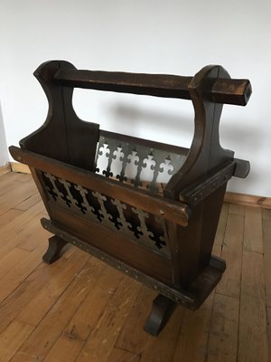 German Wooden Magazine Rack 1960s For At Pamono German Wooden Magazine Rack 1960s For