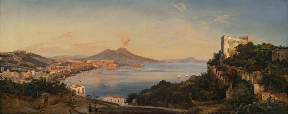 Quadro Golfo di Napoli: Bellezza e Serenità nei Colori Vivac