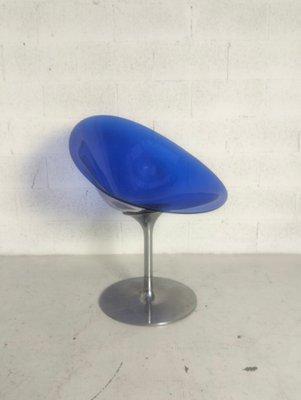 Eros Swivel Blue Chair by Philippe Starck for Kartell, 1990s for
