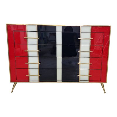 red and black dresser Rustic Red Dresser main image 0