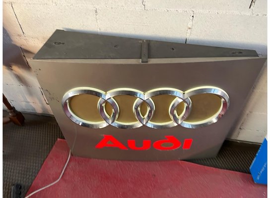 Audi Backlit NEON Sign, 1980s for sale at Pamono