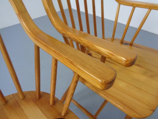 Pine Chairs by Erik Ole Jørgensen, Set of 5 for sale at Pamono