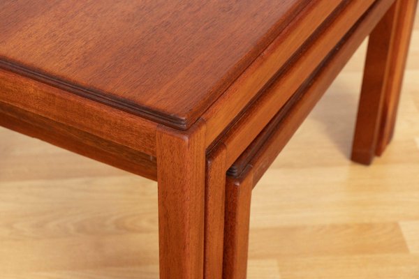 Mid Century Mahogany Nesting Tables by Gordon Russell 1960s Set