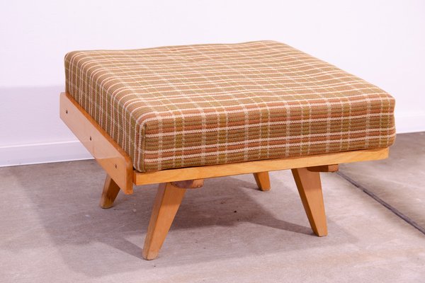 Mid Century Footstool by Frantisek Jir k for Tatra Nabytok 1960s