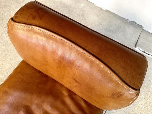 Brutalist Ds-15 Leather Lounge Chair from de Sede, Switzerland