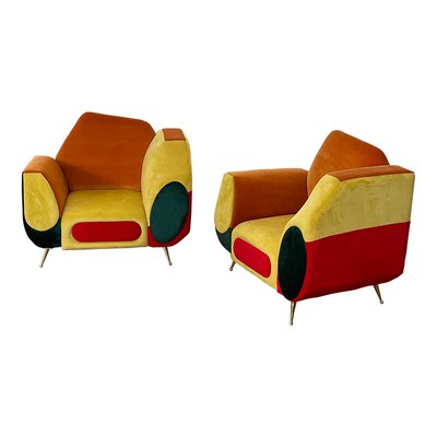 Multi store colored armchairs