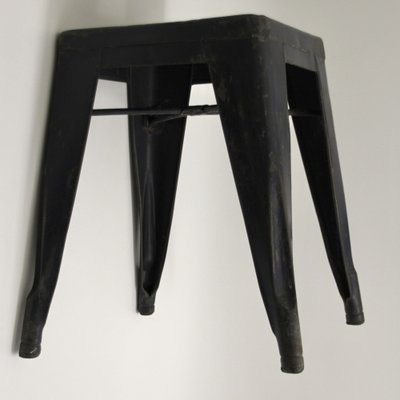 Tabouret Tolix Sgabello Sgabello In Acciaio Marrone-nero 65cm Tolix
