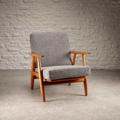 Oak Cigar Chair by Hans J. Wegner for Getama, Denmark, 1950s Oak Cigar Chair by Hans J. Wegner for Getama, Denmark, 1950s