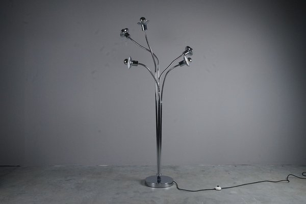 6 Light Floor Lamp by Goffredo Reggiani 1960s for sale at Pamono
