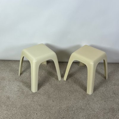 Small Stools by Castiglioni Gaviraghi Lanza for Valenti Milan 1980s Set of 2
