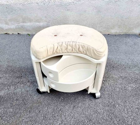 Mid-Century Petineuse Hocker mit Schubladen, Italien, 1970er bei Pamono kaufen