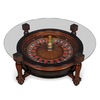 Casino Roulette Wheel Coffee Table, 1980s for sale at Pamono