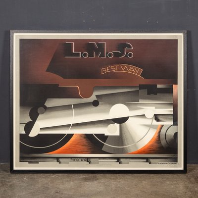French LMS Best Way Poster by Henri Mouron Adagp, Paris, 1928 for