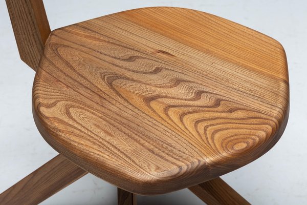 S34 Dining Chair attributed to Pierre Chapo, France, 1960s for