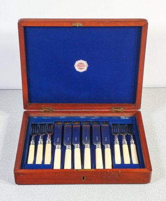 Silver Cutlery Service by Henry Wilkinson, 1872, Set of 24 for