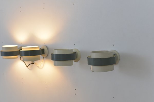 Plafoniere Da Parete : Lampade da parete mid century di louis kalff per philips set
