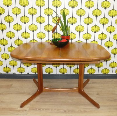Solid Teak Dining Table from Dyrlund for sale at Pamono