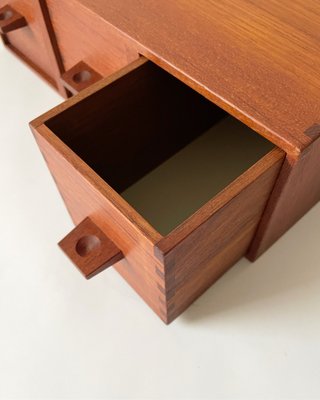 Small Wall Mounted Chest of Drawers by sten Kristiansson for Luxus 1960s
