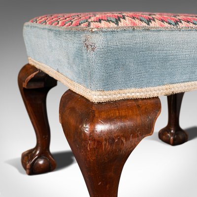 Antique English Early Victorian Fireside Stool 1850s for sale at
