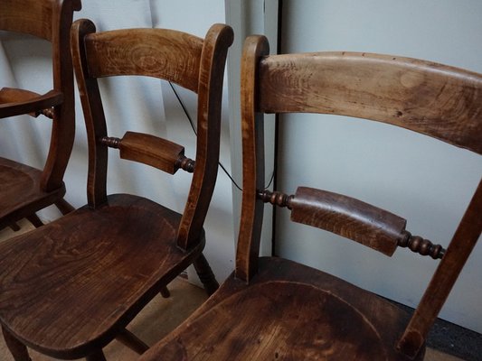 Oxford Windsor Bow Bar Back Chairs, 1850s, Set of 5 for sale at Pamono