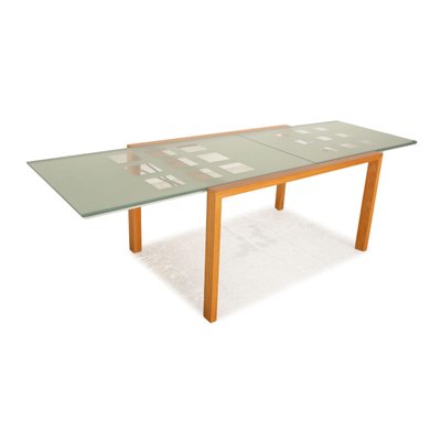 Ligne roset extending sale glass dining table