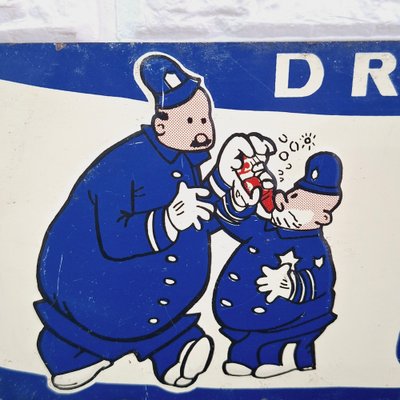 Plaque Métal étain Rétro "Ne Pas Déranger" - Neuve - Déco Murale