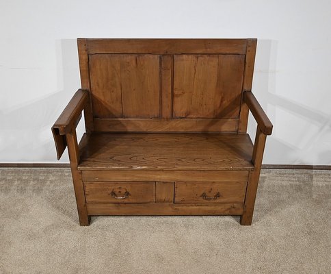2nd half 19th Century Cherry and Chest Bench for sale at Pamono
