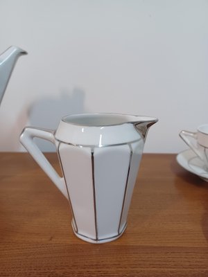 Service à Café Vintage Céramique Art Déco - Tasses à Expresso Couleur Jade