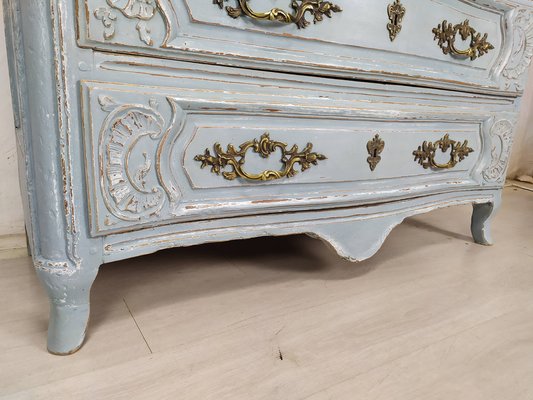 Louis XV Gray Blue Dresser for sale at Pamono Louis XV Gray Blue Dresser for sale at Pamono
