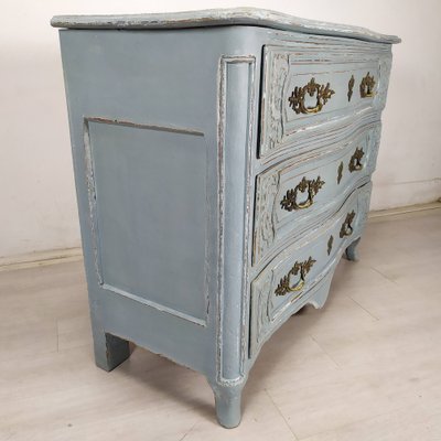 Louis XV Gray Blue Dresser for sale at Pamono