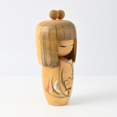 大沼力　在銘　JAPAN アンティーク　昭和　難あり　Kokeshi Doll Vintage Japanese Wooden Kokeshi Doll by Kojo Tanaka, 1950s for