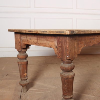 Irish Scrubbed Pine Farmhouse Table for sale at Pamono