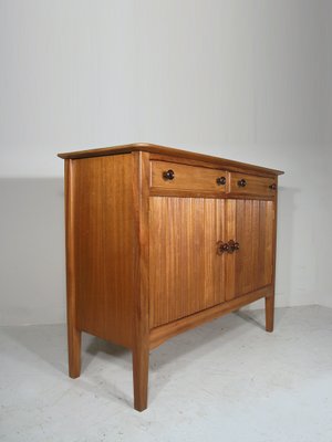 petit buffet vintage en noyer massif et acajou par david booth pour